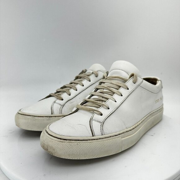 Common Project Achilles Women Sz EU 34 US 4.5 White Leather Low Training Shoes - Picture 1 of 15